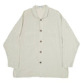 NILE Mens Plain Shirt Beige Long Sleeve L