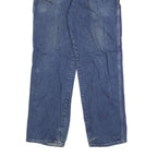 DICKIES Mens Jeans Blue Regular Straight Denim Medium W32 L32 Workwear Zip