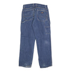 DICKIES Mens Jeans Blue Regular Straight Denim Medium W32 L32 Workwear Zip
