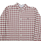 RALPH LAUREN Mens White & Red Check Shirt XL Classic Button-Down Collar Casual