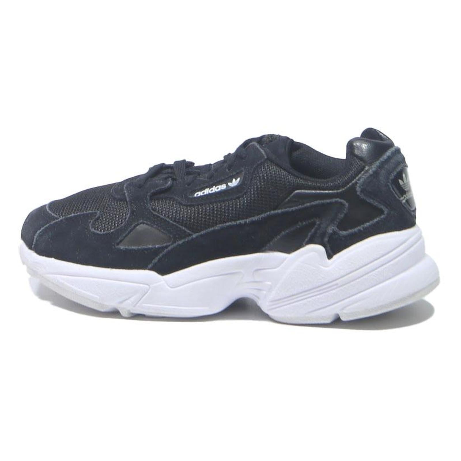 ADIDAS Falcon Womens Ladies Trainers Footwear Black Synthetic UK 4 Stylish