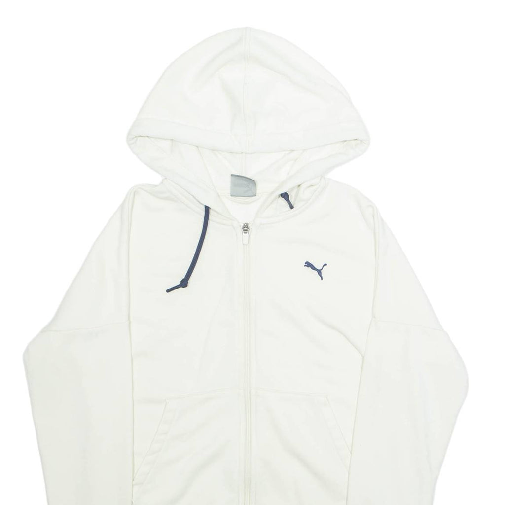 PUMA Womens Cream Hoodie Full Zip L