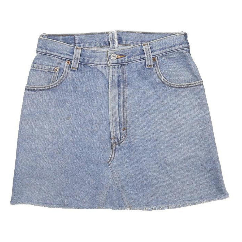 LEVI'S Womens Blue Denim Mini Cotton Skirt M Casual Retro Classic