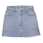 LEVI'S Womens Blue Denim Mini Cotton Skirt M Casual Retro Classic