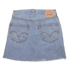 LEVI'S Womens Blue Denim Mini Cotton Skirt M Casual Retro Classic
