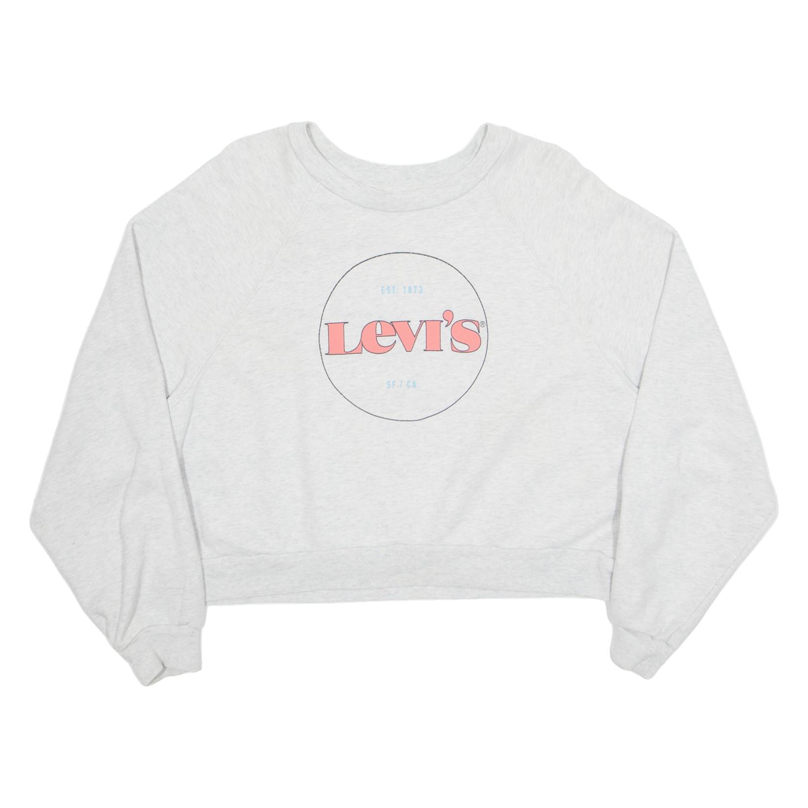 LEVI'S Cropped Womens Sweatshirt Grey S