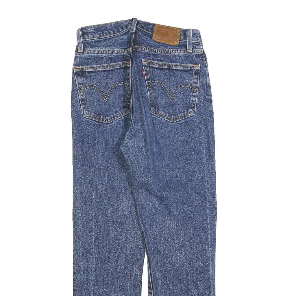 LEVI'S 501 Womens Jeans Blue Regular Straight Denim Medium W23 L26 Classic Fit