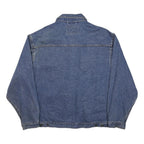 PORT AUTHORITY Mens Blue Denim Button Jacket L Classic Casual Workwear