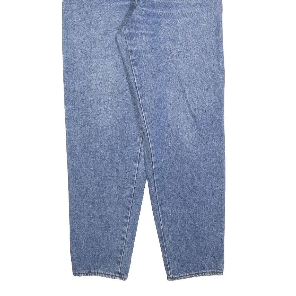 Womens Blue Cotton Blend Jeans Regular Straight Denim W28 L30 Classic Zip