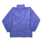 K-WAY Womens Blue Synthetic Jacket M Water Resistant Zip Lightweight