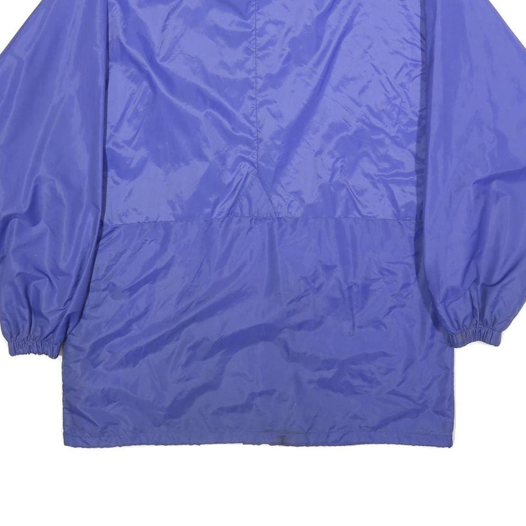 K-WAY Womens Blue Synthetic Jacket M Water Resistant Zip Lightweight