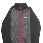IXS Womens Black & Grey Zip Up Polyester Blend Cycling Jacket UK 12 Printed Logo
