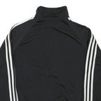 ADIDAS Mens Black & White Track Jacket S Polyester Blend Zip Athletic Sportswear