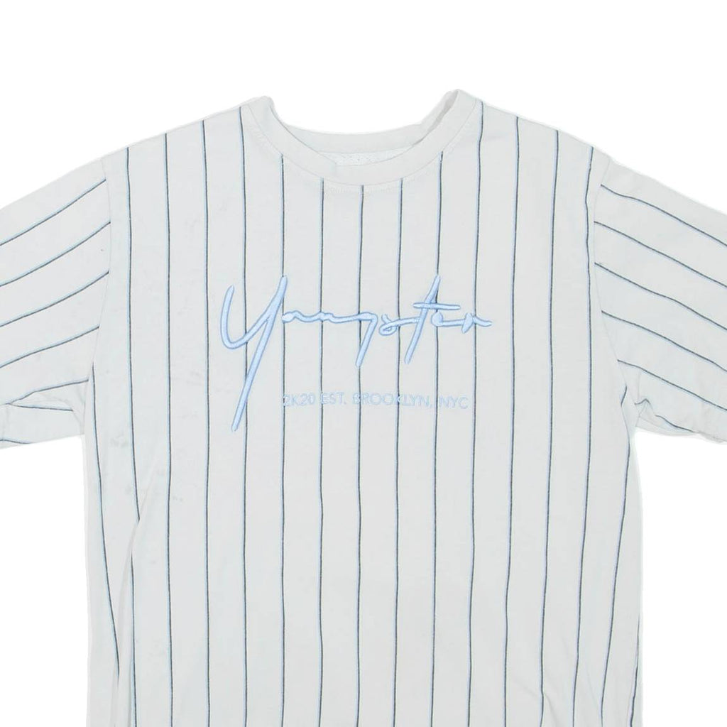 YANGSTER Striped Mens T-Shirt Grey S