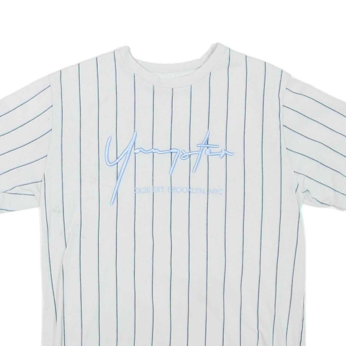 YANGSTER Striped Mens T-Shirt Grey S