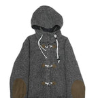 JACK WOLFSKIN Womens Grey Hooded Jacket UK 10 Polyester Blend Toggle Closure