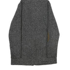 JACK WOLFSKIN Womens Grey Hooded Jacket UK 10 Polyester Blend Toggle Closure