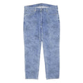 LEVI'S 541 Womens Regular Fit Blue Denim Jeans W36 L29 Palm Print Button Fly