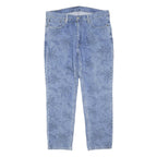 LEVI'S 541 Womens Regular Fit Blue Denim Jeans W36 L29 Palm Print Button Fly