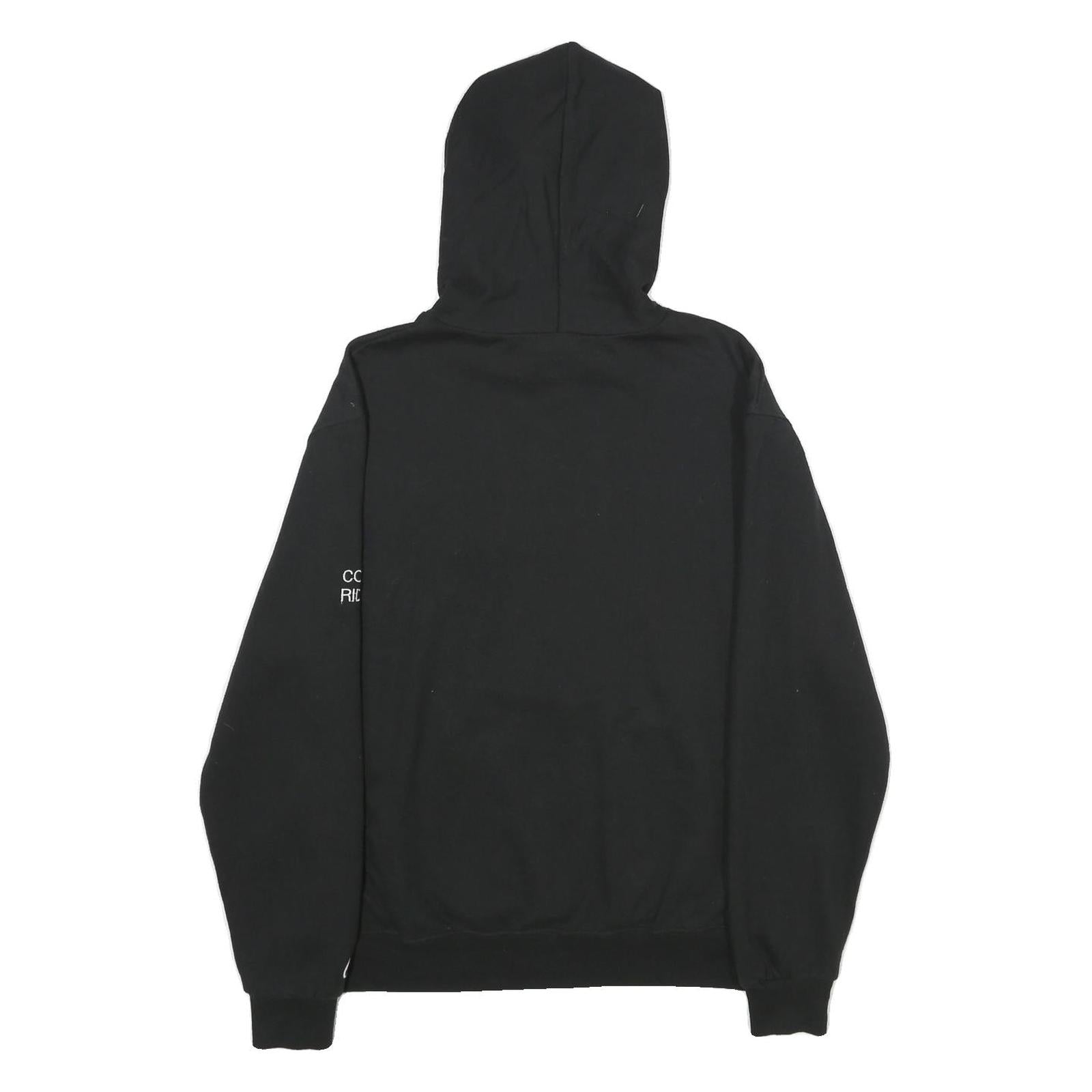 CHAMPION Mens Black Icehawks Pullover Hoodie M Cotton Blend Casual Sportswear