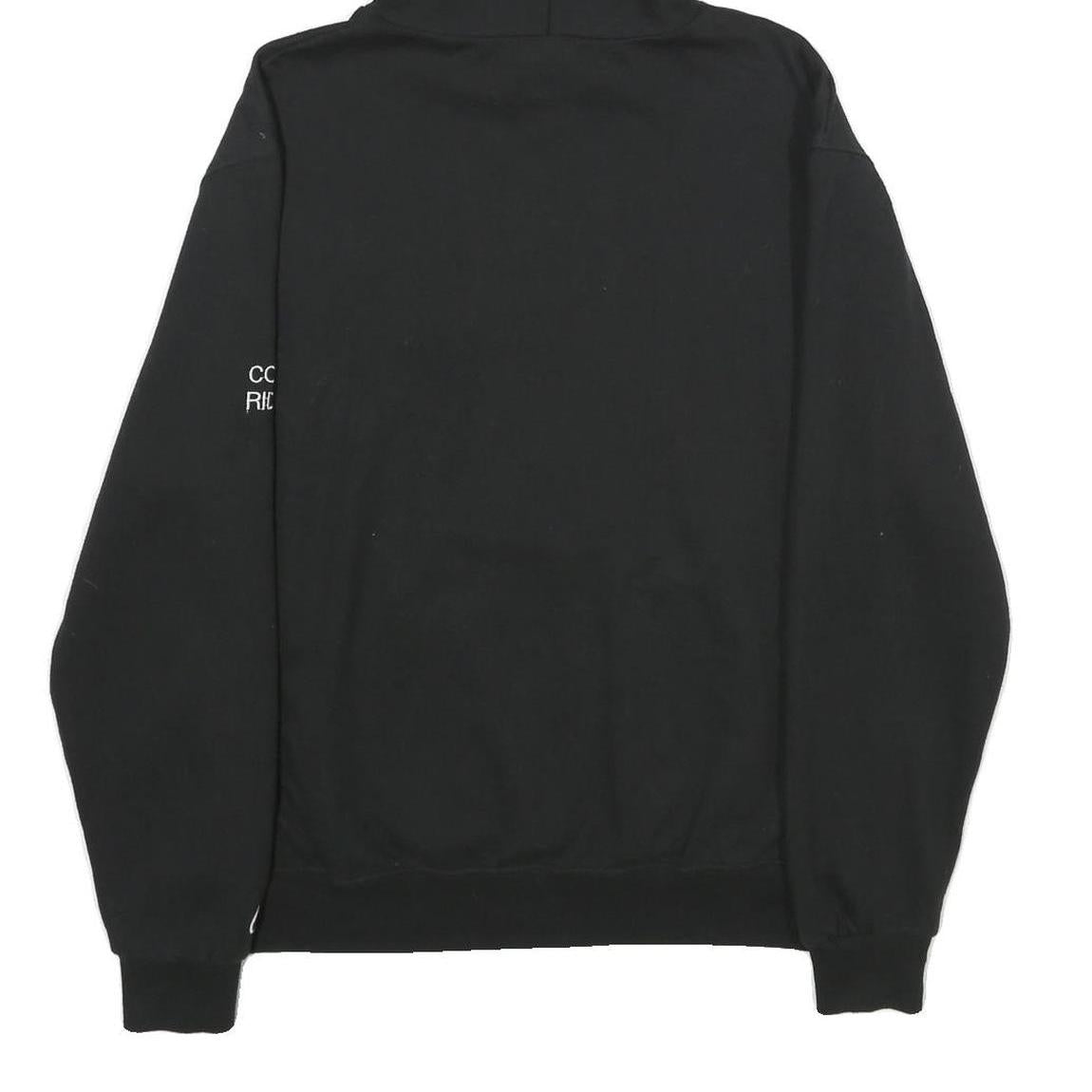 CHAMPION Mens Black Icehawks Pullover Hoodie M Cotton Blend Casual Sportswear