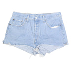 LEVI'S Womens Denim Blue Cut-Off Shorts M W33 Casual Summer Style