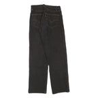 LEVI'S Mens Black Regular Straight Denim W26 L28 Classic Button Cotton Blend