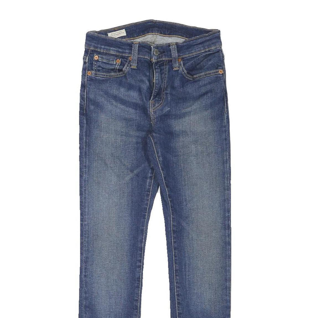 LEVI'S 519 Mens Jeans Blue Slim Skinny Denim Medium W25 L27 Stretch Cotton Blend