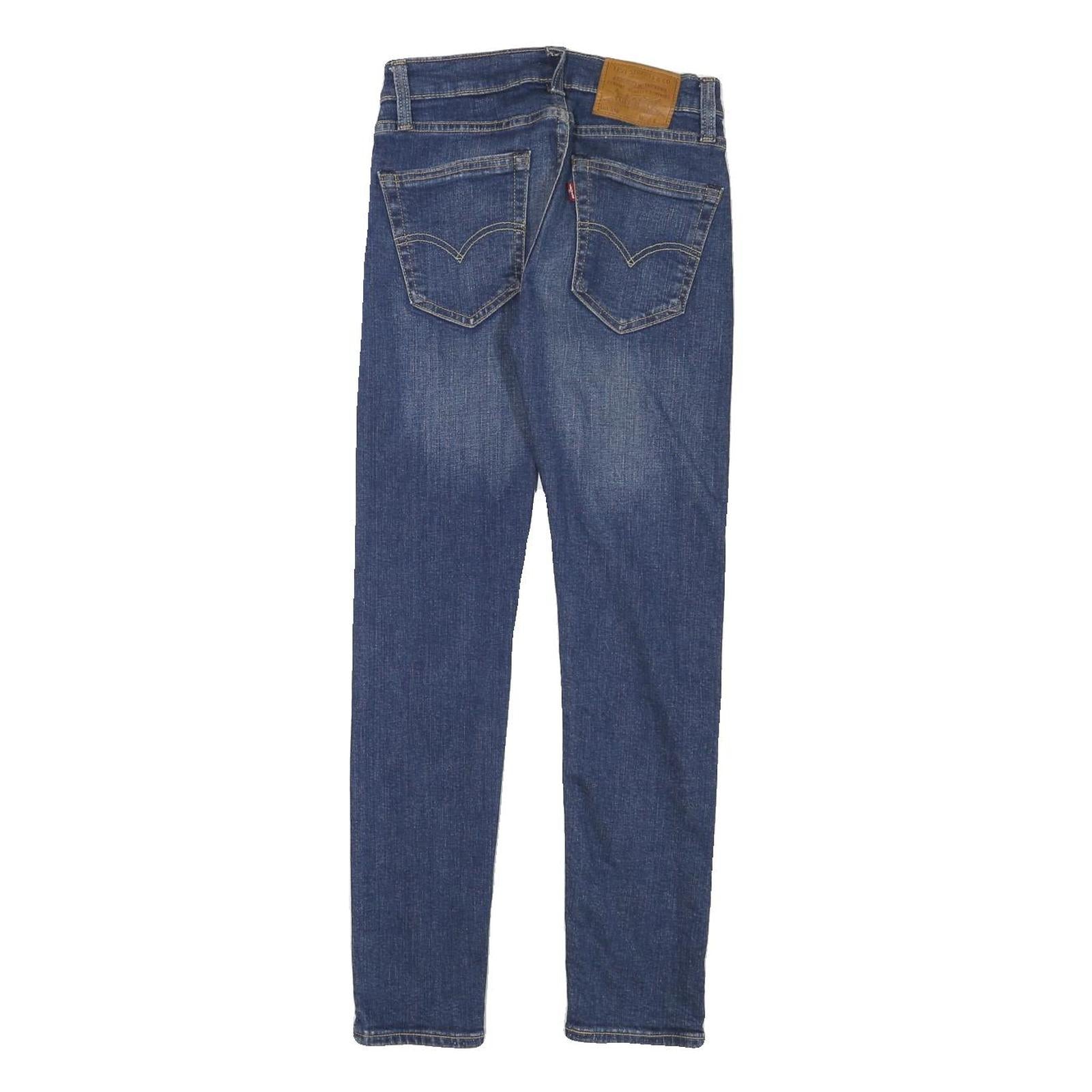 LEVI'S 519 Mens Jeans Blue Slim Skinny Denim Medium W25 L27 Stretch Cotton Blend