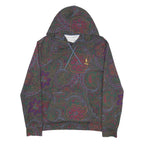 POLO RALPH LAUREN Mens Green Paisley Pullover Hoodie M Cotton Blend Casual