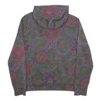 POLO RALPH LAUREN Mens Green Paisley Pullover Hoodie M Cotton Blend Casual