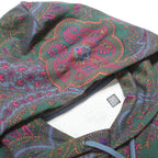 POLO RALPH LAUREN Mens Green Paisley Pullover Hoodie M Cotton Blend Casual