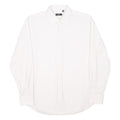 BOSS HUGO BOSS Mens White Cotton Shirt XL Classic Formal Button Front