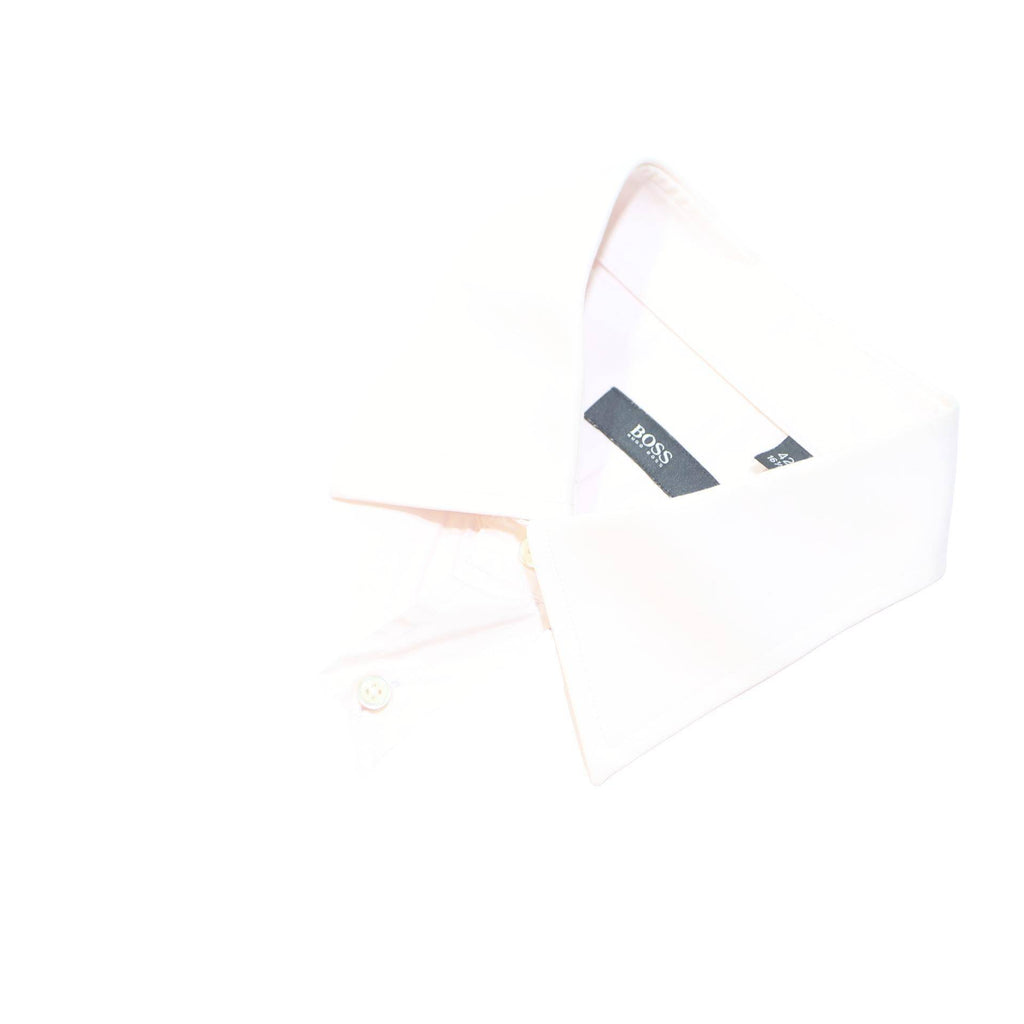 BOSS HUGO BOSS Mens White Cotton Shirt XL Classic Formal Button Front