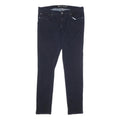 LEVI'S Womens Slim Fit Skinny Dark Blue Denim Jeans Cotton Blend W32 L34