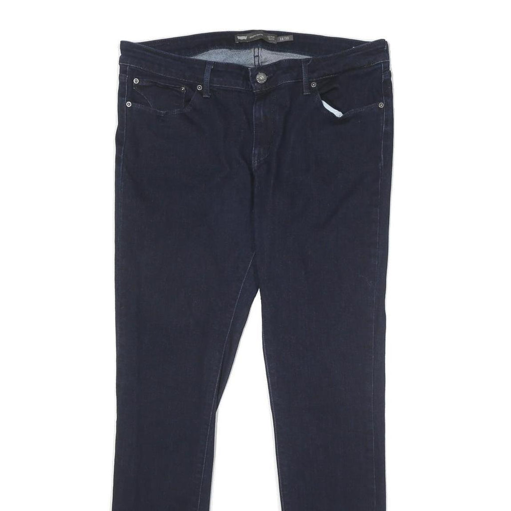 LEVI'S Womens Slim Fit Skinny Dark Blue Denim Jeans Cotton Blend W32 L34