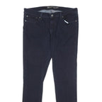 LEVI'S Womens Slim Fit Skinny Dark Blue Denim Jeans Cotton Blend W32 L34