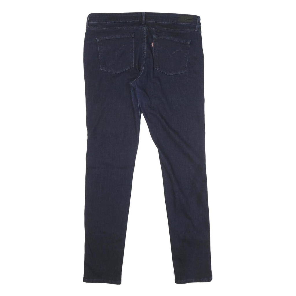 LEVI'S Womens Slim Fit Skinny Dark Blue Denim Jeans Cotton Blend W32 L34