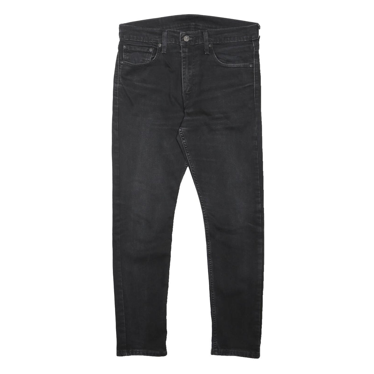 LEVI'S 512 Tapered Mens Jeans Black Slim Tapered Denim Medium W32 L30 Stylish