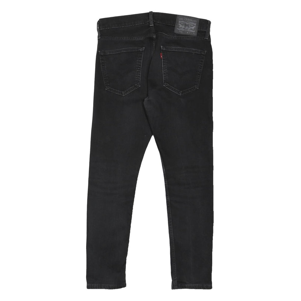 LEVI'S 512 Tapered Mens Jeans Black Slim Tapered Denim Medium W32 L30 Stylish