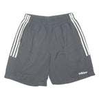 ADIDAS Mens Shorts Grey & White Casual M W26 Logo Polyester Blend