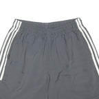ADIDAS Mens Shorts Grey & White Casual M W26 Logo Polyester Blend