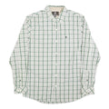 TIMBERLAND Mens Green & White Check Shirt L Long Sleeve Cotton Classic