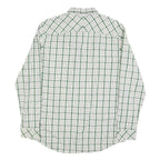 TIMBERLAND Mens Green & White Check Shirt L Long Sleeve Cotton Classic