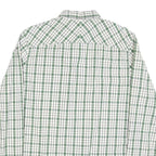 TIMBERLAND Mens Green & White Check Shirt L Long Sleeve Cotton Classic