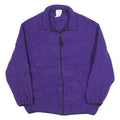 SPEEDO Womens Purple Plain Full Zip Polyester Jumper L Casual Wear Outdoor
