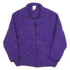 SPEEDO Womens Purple Plain Full Zip Polyester Jumper L Casual Wear Outdoor