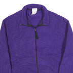 SPEEDO Womens Purple Plain Full Zip Polyester Jumper L Casual Wear Outdoor