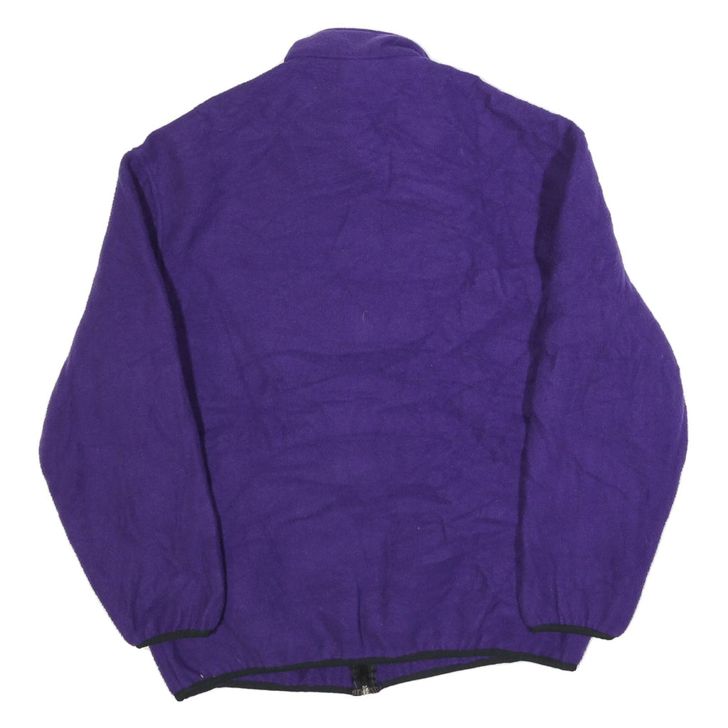 SPEEDO Womens Purple Plain Full Zip Polyester Jumper L Casual Wear Outdoor