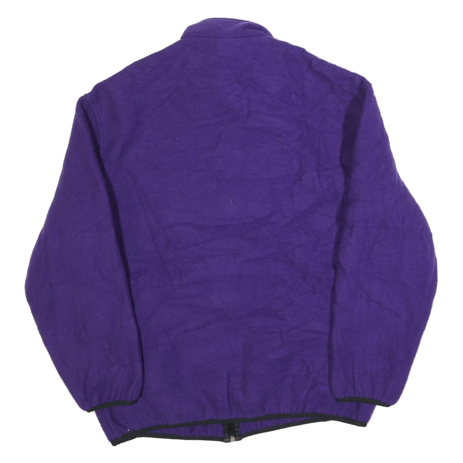 SPEEDO Womens Purple Plain Full Zip Polyester Jumper L Casual Wear Outdoor